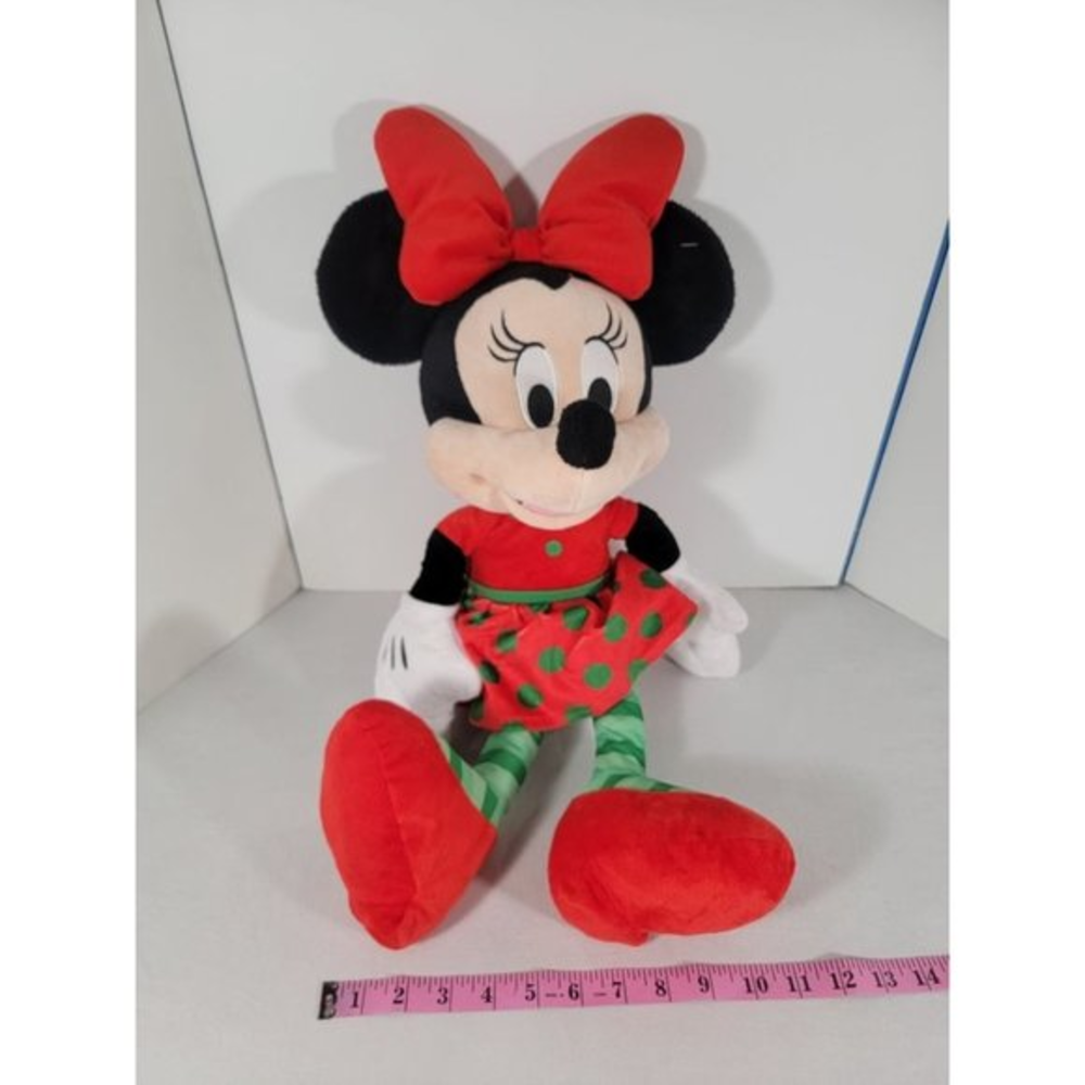 Disney Minnie Mouse Holiday 2018 Plush Stuffed Animal 21” Christmas Collection‎